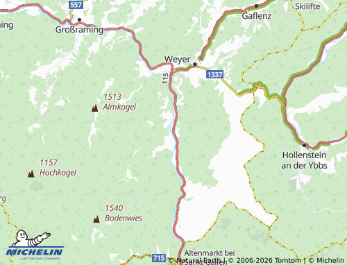 MICHELIN Nach der Enns map - ViaMichelin