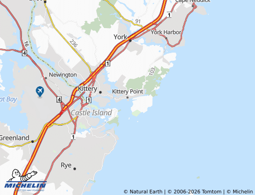 Mappa MICHELIN Kittery Point - ViaMichelin