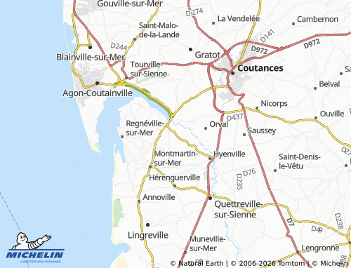 MICHELIN Montchaton map - ViaMichelin