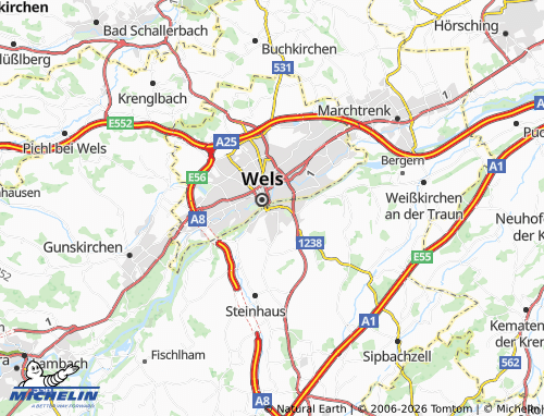 MICHELIN Thalheim bei Wels map - ViaMichelin
