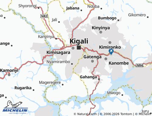 Mapa MICHELIN Rwezamenyo I - ViaMichelin