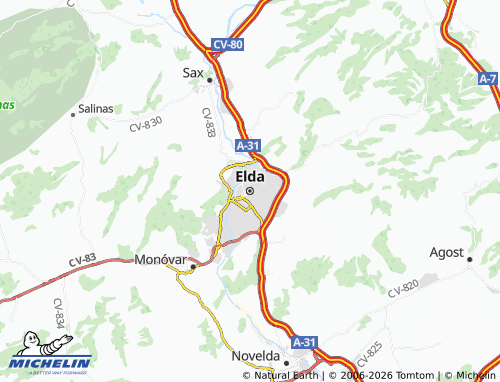 Mappa MICHELIN Elda - ViaMichelin