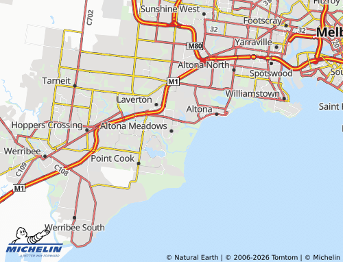 Mapa MICHELIN Altona Meadows - ViaMichelin