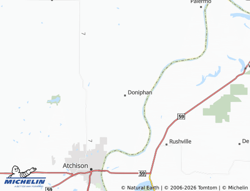 Carte MICHELIN Doniphan - ViaMichelin