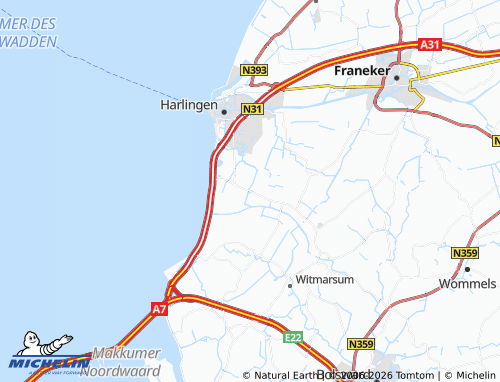Carte MICHELIN Kimswerd - ViaMichelin