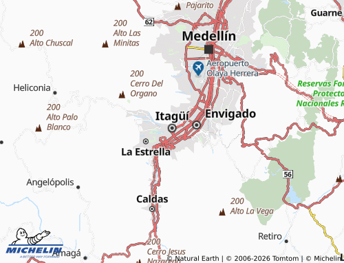 Carte MICHELIN La Independencia - ViaMichelin