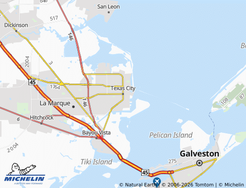 Carte MICHELIN Texas City - ViaMichelin