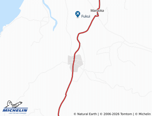 MICHELIN Fukui map - ViaMichelin