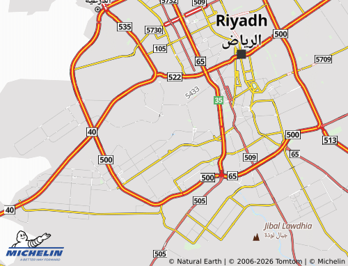 Carte MICHELIN al-Araeeja' - ViaMichelin