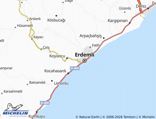 MICHELIN Yüksek map - ViaMichelin