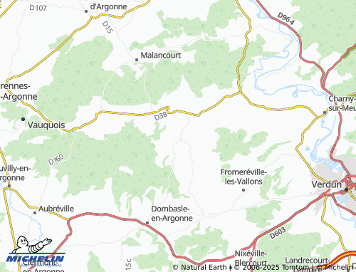 Kaart MICHELIN Montzéville - ViaMichelin