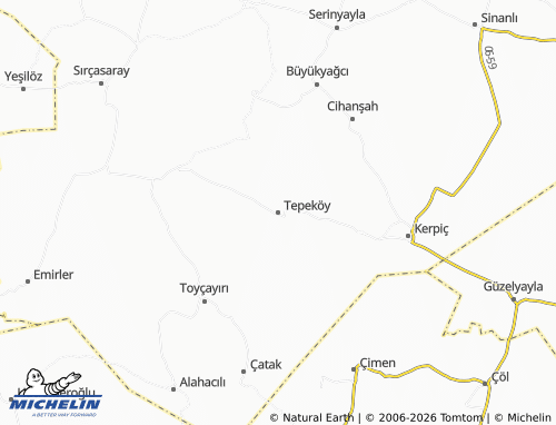 Mappa MICHELIN Tepeköy - ViaMichelin