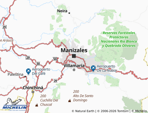 MICHELIN Fundadores map - ViaMichelin