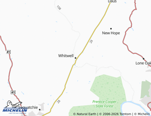 Mappa MICHELIN Whitwell - ViaMichelin