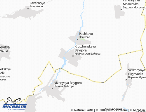 MICHELIN-Landkarte Krutchenskaya Baygora - ViaMichelin