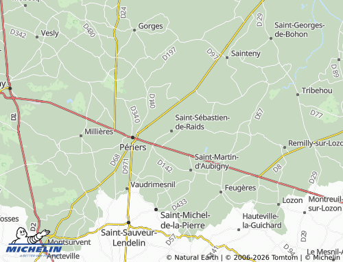 MICHELIN Saint-Sébastien-de-Raids map - ViaMichelin