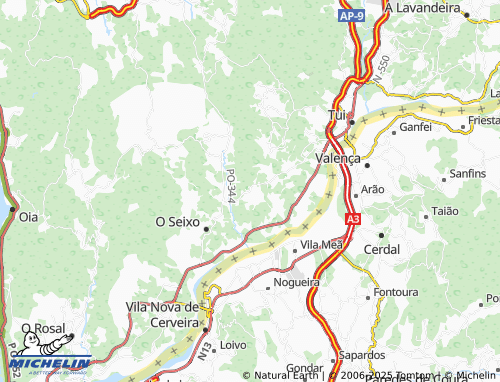Mapa MICHELIN Taborda (San Miguel) - ViaMichelin