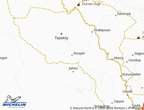 MICHELIN Kocayer map - ViaMichelin