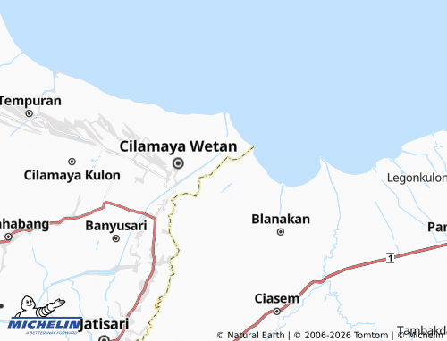 Carte MICHELIN Cilamaya Girang - ViaMichelin