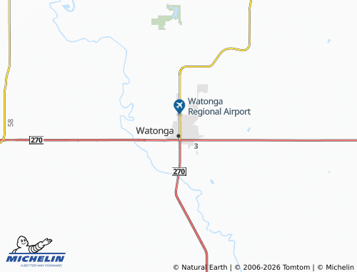 Mapa MICHELIN Watonga - ViaMichelin