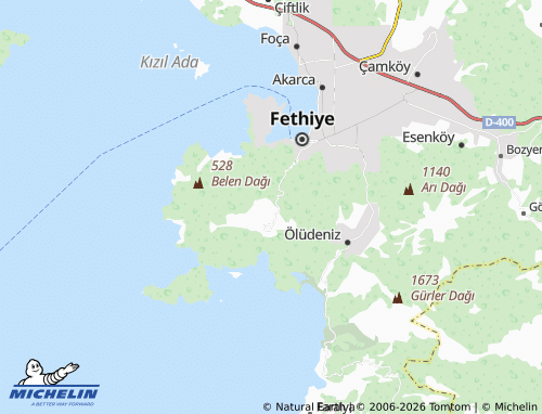 MICHELIN Karakeçililer map - ViaMichelin