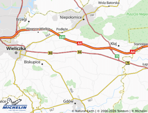 MICHELIN Suchoraba map - ViaMichelin