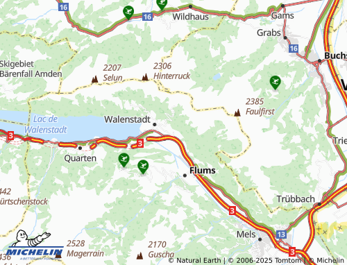Carte MICHELIN Tscherlach - ViaMichelin