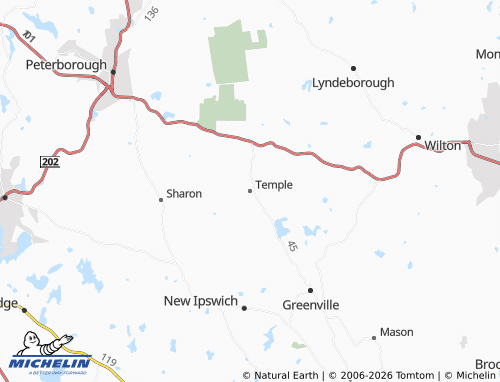 Mapa MICHELIN Temple - ViaMichelin