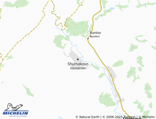 MICHELIN Shumakovo map - ViaMichelin