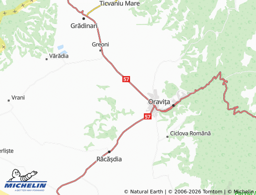 Mapa MICHELIN Broșteni - ViaMichelin