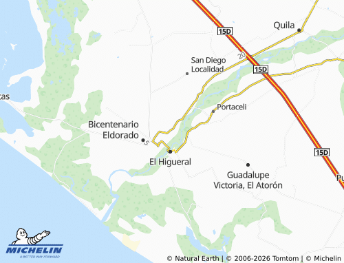 MICHELIN Villa El Dorado map - ViaMichelin