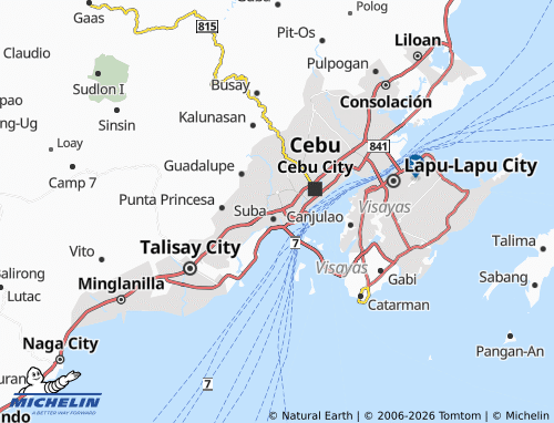 MICHELIN Pahina Central map - ViaMichelin