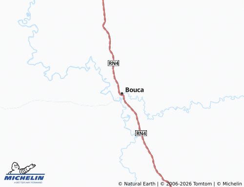 MICHELIN Bouca map - ViaMichelin