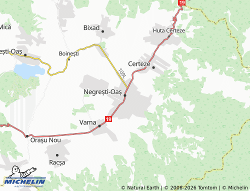 MICHELIN Negrești-Oaș map - ViaMichelin