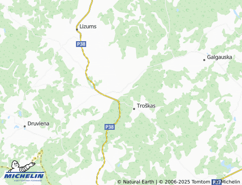 MICHELIN-Landkarte Tirza - ViaMichelin