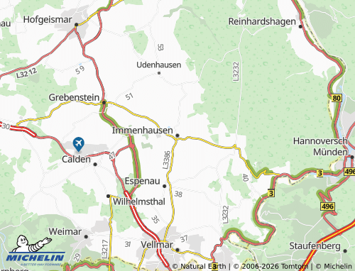 MICHELIN Immenhausen map - ViaMichelin