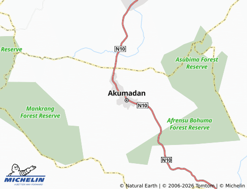MICHELIN Afrantwo map - ViaMichelin
