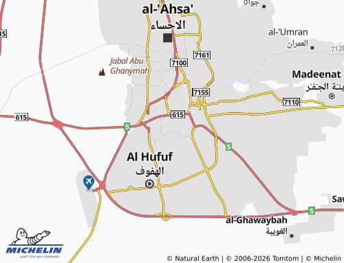 MICHELIN Munifah map - ViaMichelin