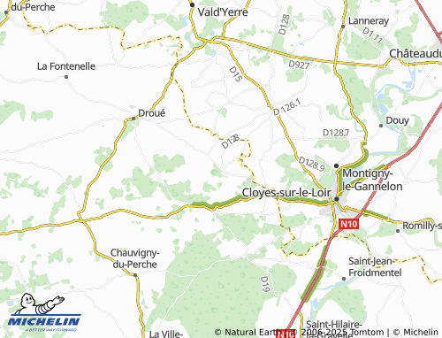 Carte MICHELIN Ruan-sur-Egvonne - ViaMichelin