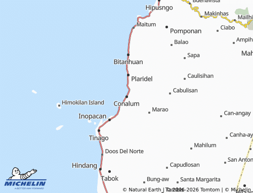 MICHELIN Conalum map - ViaMichelin