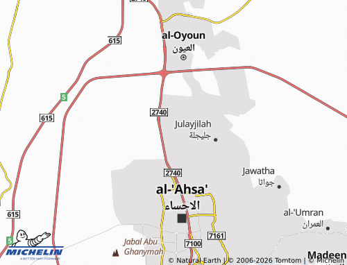 MICHELIN Al Thalith map - ViaMichelin