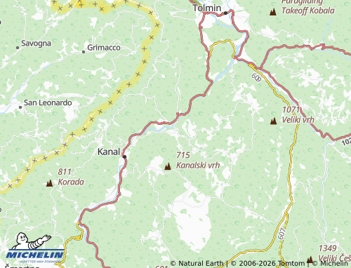 Carte MICHELIN Avče - ViaMichelin
