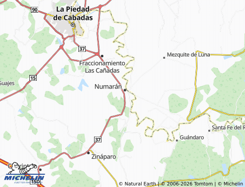 Mapa MICHELIN Santa Cruz - ViaMichelin