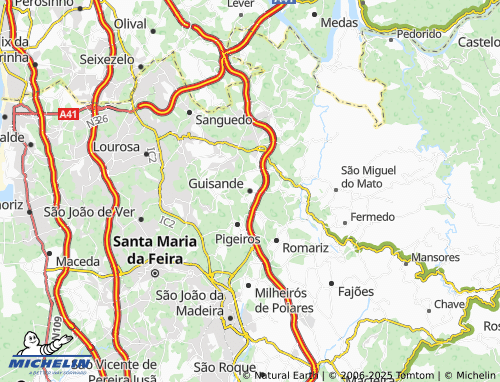 MICHELIN Guisande map - ViaMichelin