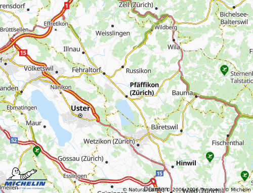 Carte MICHELIN Pfäffikon (Zürich) - ViaMichelin