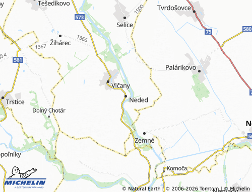 MICHELIN Neded map - ViaMichelin
