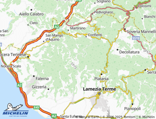 MICHELIN San Mazzeo-Coscaro map - ViaMichelin
