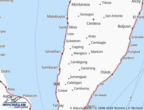 MICHELIN Mangaco map - ViaMichelin