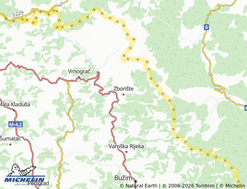 Mappa MICHELIN Zborište - ViaMichelin