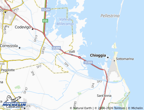 Mapa MICHELIN Valli - ViaMichelin
